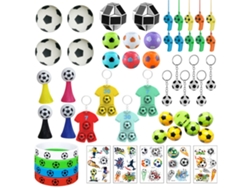 Conjunto De 51 Peças Brinquedos Futebol 2022 Giros Cópias Chaveiros Braceletes Acessórios Torcida