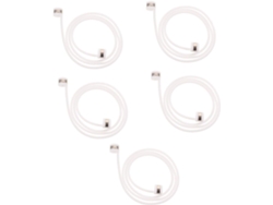 Juego De 5 Cómodos Auriculares De Silicona Suave Con Cable Para Deportes.