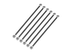 6 Varillas Diagonales De Carbono M4 De 20 Cm Para Impresora 3d Con Rodamientos Ojo De Pez