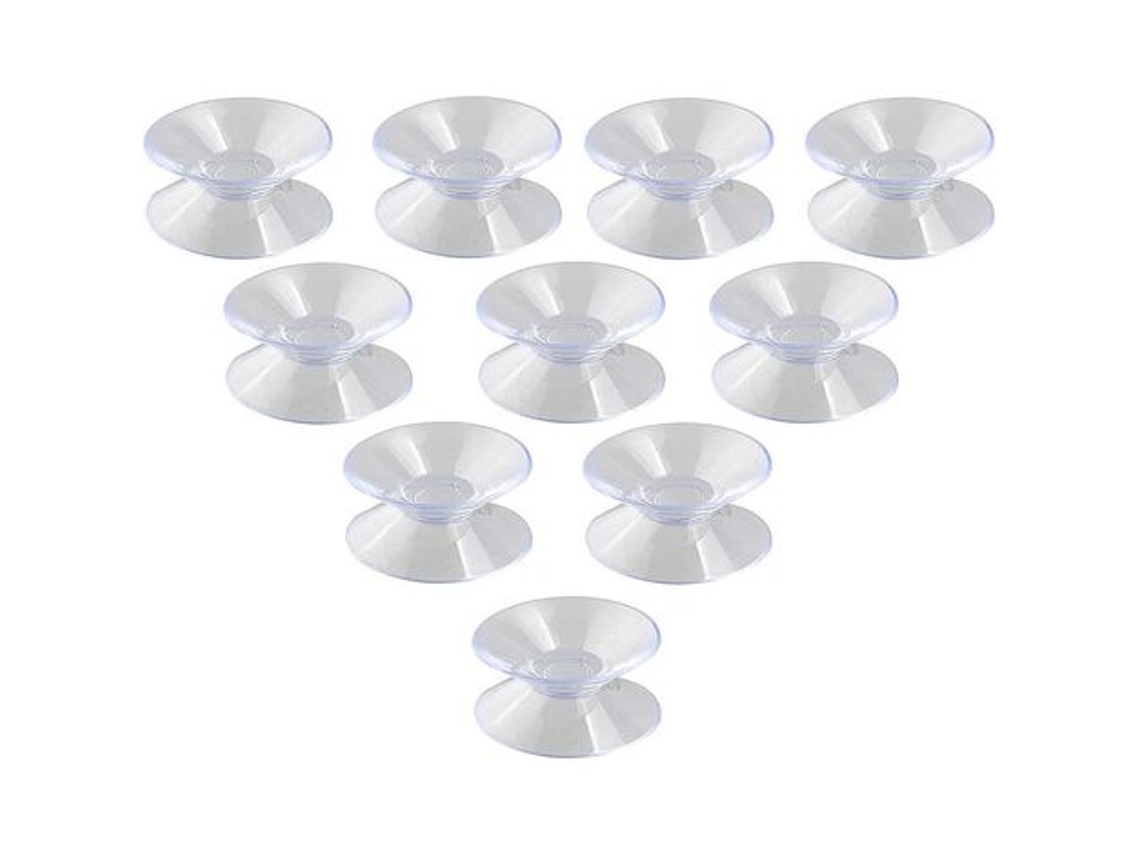 KOFIHETY Ventosas de PVC suave transparente para tableros de vidrio, con absorción de impactos, ventosas de doble cara con función de suspensión, espaciadores 