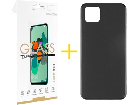 Carcasa + Protector de Pantalla para Oppo A72 5G SKYHE Negro
