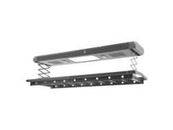Secadora eléctrica de ropa, mecanismo de elevación ajustable, luz LED integrada, gris (OEM)