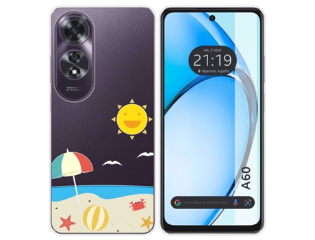 Funda Diseño Playa para Oppo A60 4G TUMUNDOSMARTPHONE Silicona Multicolor