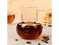Cafetera Nueva 2025, 400ml, en Vidrio Borosilicato Transparente con Asa.