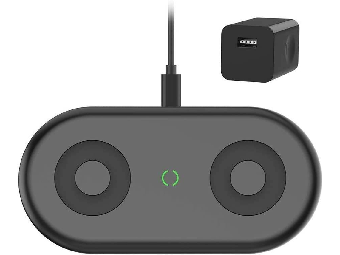 Cargador Sem Dual Fast Atualizado Bobinas Máx Almofada YIZHOOD Negro