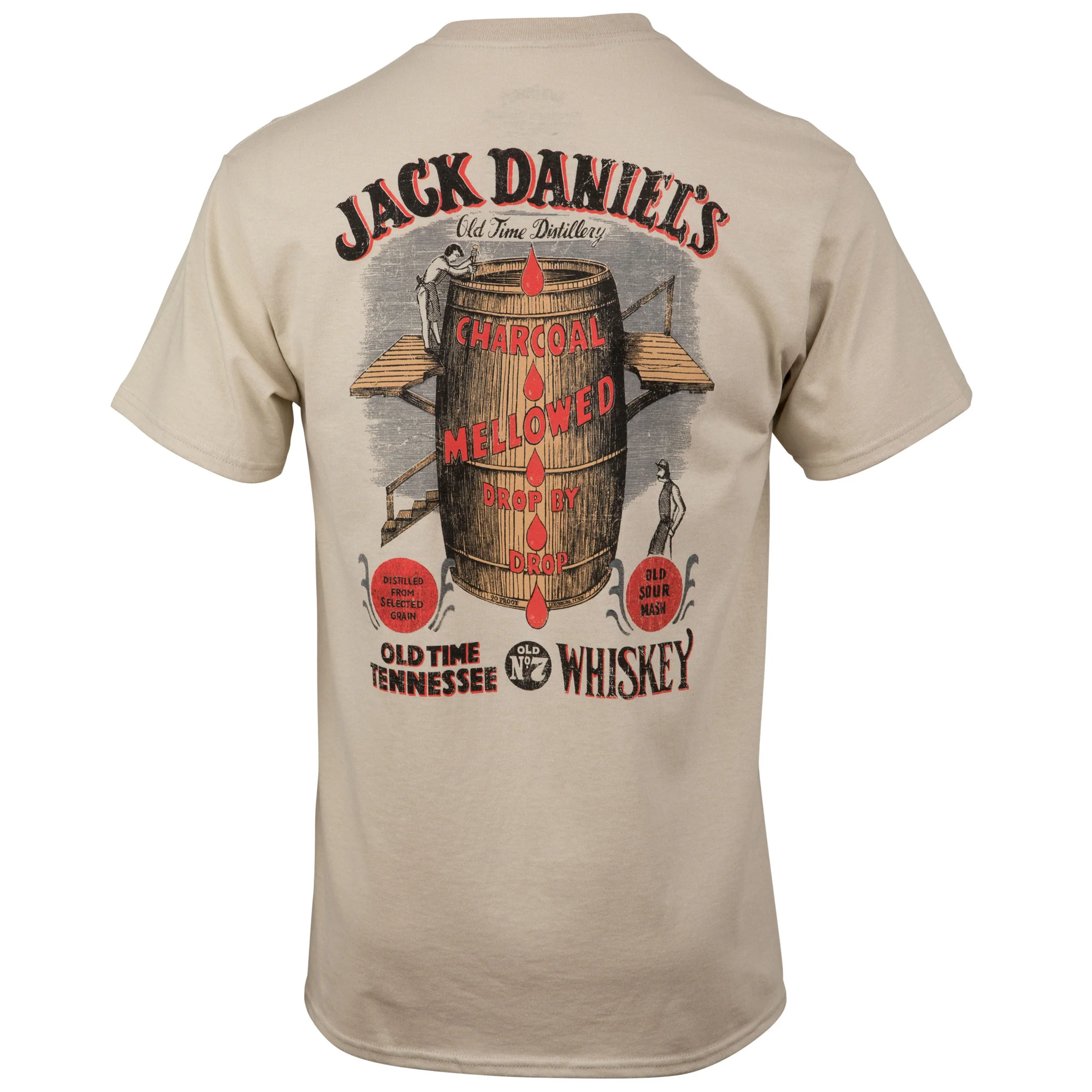 Jack Daniel's Whisky Barrel T-shirt Unisex Rockinstone Size:m