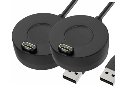 Cargador Para Varios Garmin Forerunner Fenix, Cable De Datos De Carga Usb, Cargador De Base, Paquete De 2 VENISYMLIS