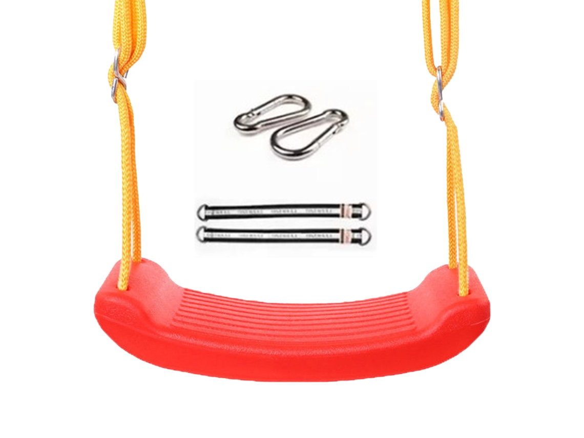Mecedora infantil antideslizante roja para parques infantiles