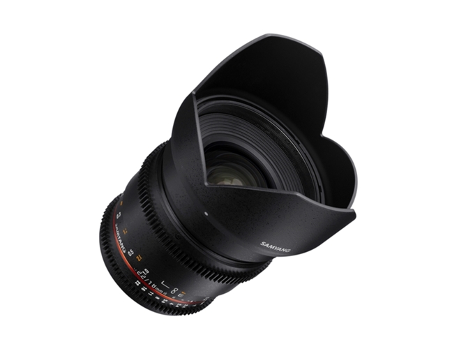 Objetivo SAMYANG 16mm T2.2 VDSLR Sony (Negro - Encaje: Sony E - Apertura: f/2.2 - f/22)