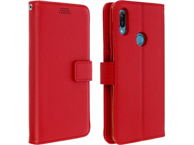Funda Huawei Y6 2019 AVIZAR Wallet Rojo