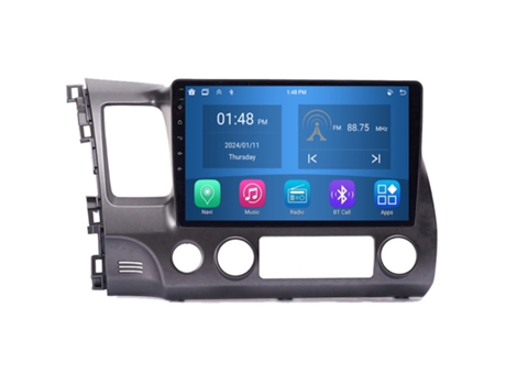 Autoradio 4GB RAM64GB ROM ROVERONE para Honda Civic 8 FK FN FD 2005 - 2012 CarPlay Android Coche Radio Bluetooth Navegación