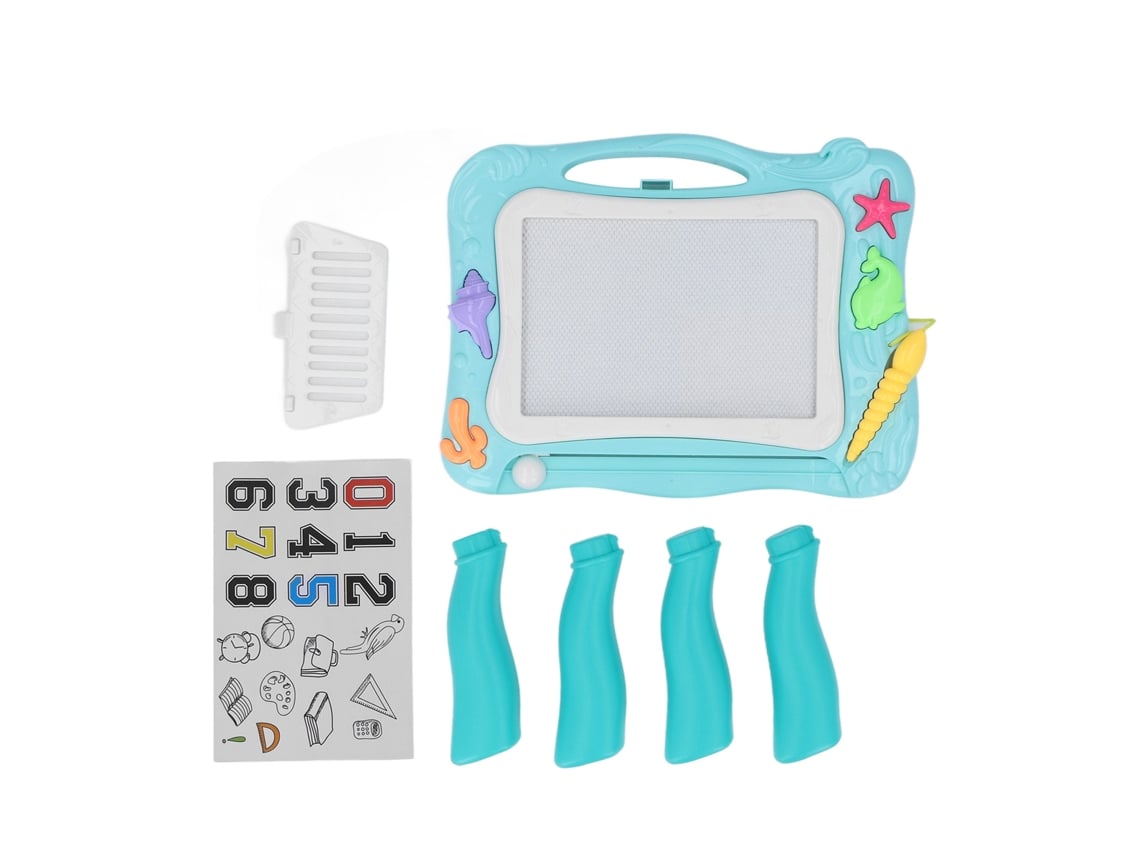 Ats-tablero Magnético Plegable Con Piernas Desmontables, Tableta De Dibujo Borrable Para Regalos Diy Juguetes Azul