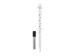 Portaminas Miquelrius Back2fun 0,5mm Conejo Blanco Tubo 12 Minas Mr12025
