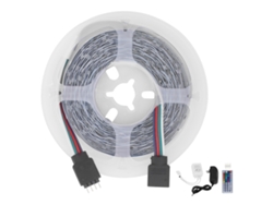 Tira de LED RGB flexible y regulable de 5 m con 300 LED (2026) para decoración del hogar y fiestas.