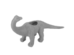 Maceta Con Forma De Dinosaurio Para Cactus Y Suculentas, Decoración De Jardín, Pvc Gris.