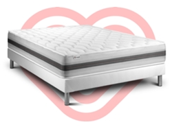 Set Recuperador De Resortes Vital 180 X 220 Cm Kit Somier Blanco