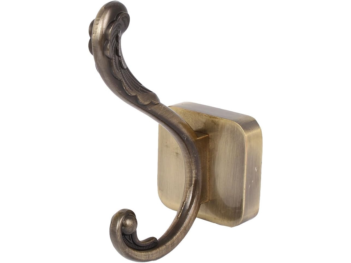 Colgador De Pared De Metal Con Doble Gancho Para Abrigos, Bolsos Y Toallas
