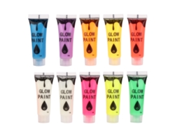 10 Unidades De Polvo Fluorescente Para Uñas Y Arte Corporal, Herramienta De Pintura Neón Para Manualidades.