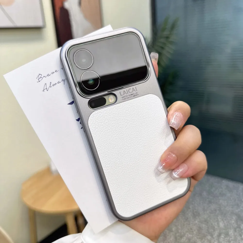 (blanco, Xiaomi 17 Pro Max) Funda Protectora Antigolpes Con Textura De Lichi Para Negocios, Cubierta Protectora Antihuellas