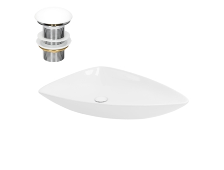 Lavabo ML-DESIGN (69 x 46 x 13 - Cerámica - Blanco)