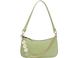 Bolso Pequeño De Mano Con Estampado De Cocodrilo Y Perlas, Bolso De Mano Vintage Retro De Piel Sintética Para Mujer.