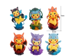Figura coleccionable de Pokémon de PVC de 13 cm, personaje de cosplay, lindo, anime, juguete decorativo.