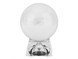 Bola de cristal K9 de 60 mm con base luminosa para decoración.