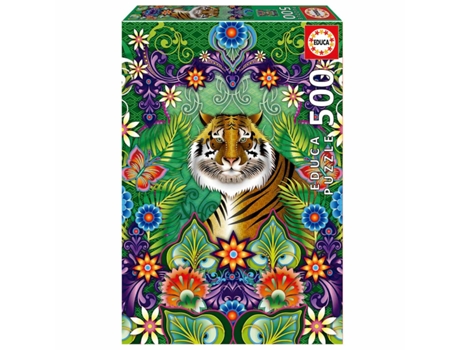 Puzzle EDUCA de 500 Piezas Tigre de Bengala de Catalina Estrada 19912
