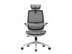 SIHOO M59AS: Silla ergonómica con reposabrazos 3D, respaldo doble, asiento de malla tipo silla de montar y certificado BIFMA/SGS (150kg). Gris.