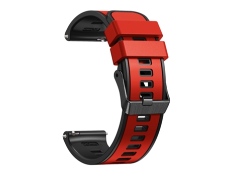Correa de Silicona 22mm dos colores para Huawei Watch Buds/GT 3 SE/GT 3 Pro 46mm - rojo/negro