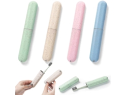 Estuche Para Cepillo De Dientes De Viaje Con 4 Piezas, Caja Portátil Para Cepillo De Dientes Rosewell