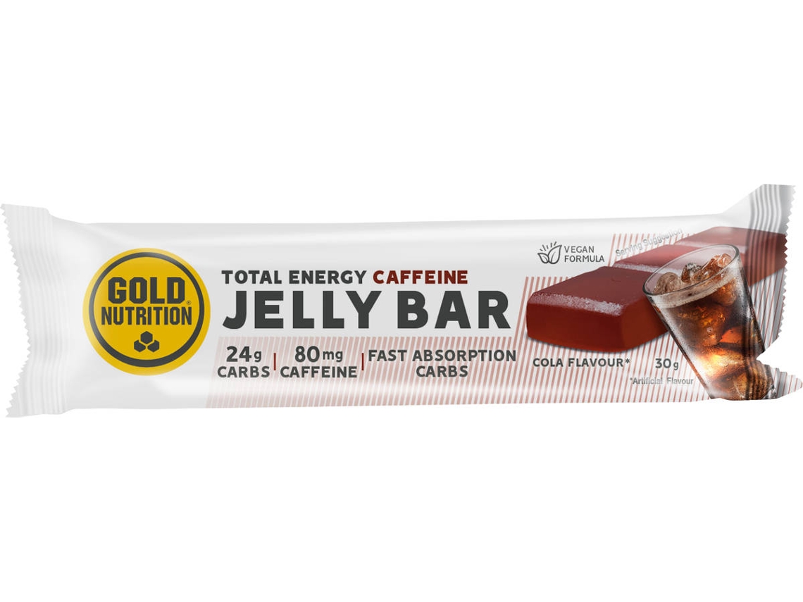 Barra Energética GOLD NUTRITION Jelly Bar Caff Cola (30g)