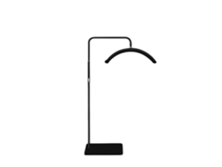 Lámpara LED de media luna negra con base de Lookimport