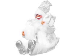 Figura Resina Algodón Decoración Navideña Clásica Resistente Armario Adorno Blanco Hecho Regalo Festivo Papá