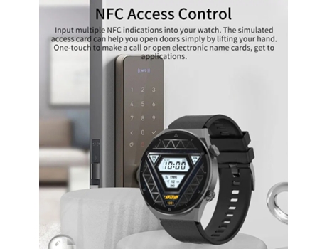 Reloj inteligente de negocios con pantalla HD de 454x454 para hombre, cargador inalámbrico NFC, reloj inteligente resistente al agua con Dial y lla...