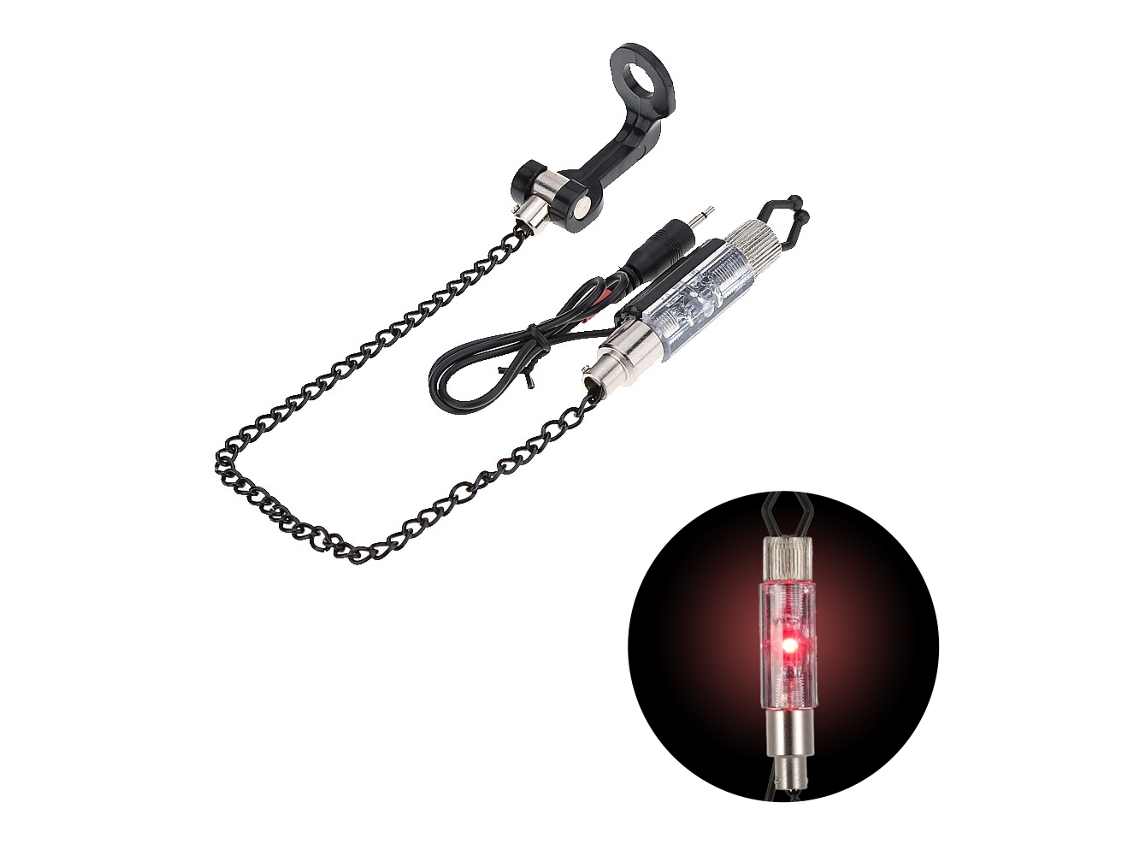 Indicador Led Iluminado Con Alarma De Picada Para Pesca, Accesorio De Pesca Fabricado En Hierro Y Abs.