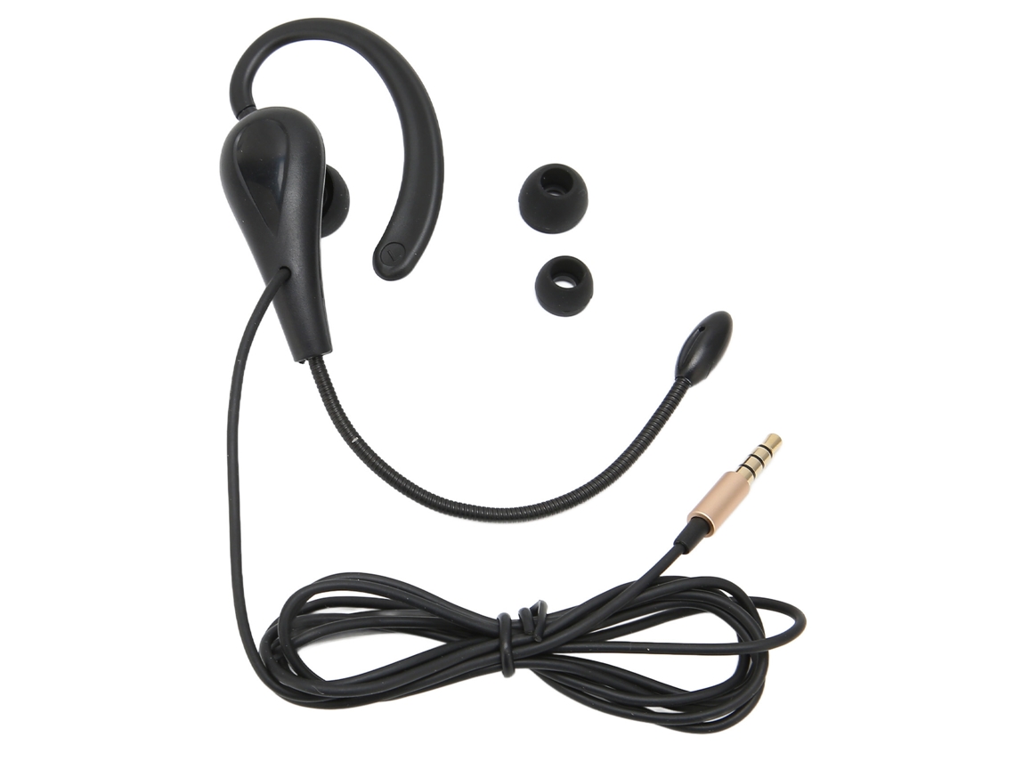 Auriculares Con Micrófono Para Centros De Llamadas, Gancho Para Una Sola Oreja, Conector De 3,5 Mm, Para Portátiles Y Teléfonos Móviles.