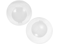 2 Piezas De Vidrio Esférico Doble Para Lámpara Colgante, Cubierta Transparente Para Pantalla De Lámpara Elegante