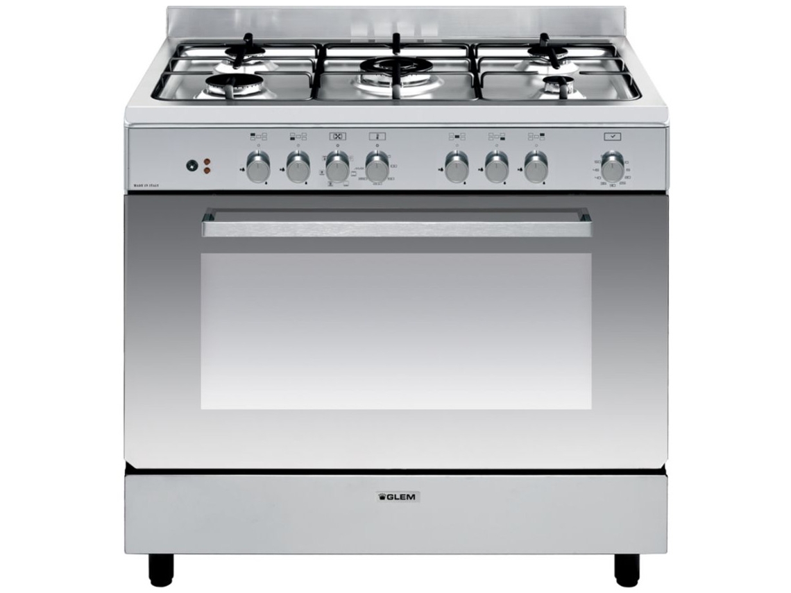 Cocina GLEM GE960CBIX2 (104 L - Eléctrico y Gas - Inox)