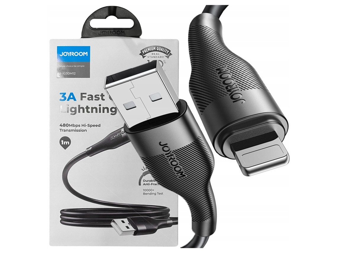 Cable Lightning Joyroom 3A 1m para iPhone 11 12 13 14 15 Rápido