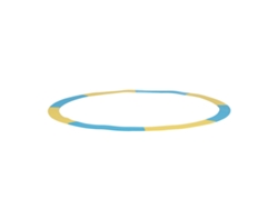 2026-anillos Objetivo Golf Ultra Delgados Silicona Para Entrenamiento Chipping Putting Indicador Amarillo Azul 90cm