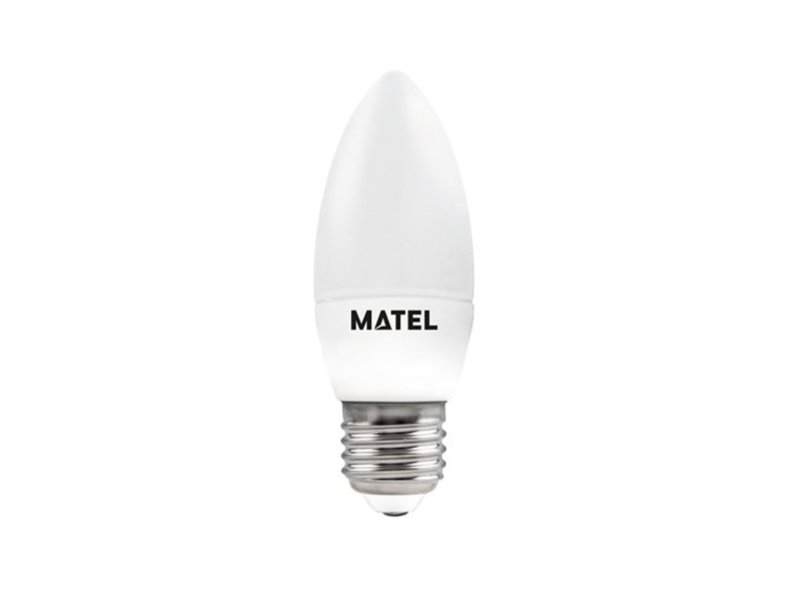 Bombilla LED tipo vela Matel E27 de 5 W (3 intensidades)