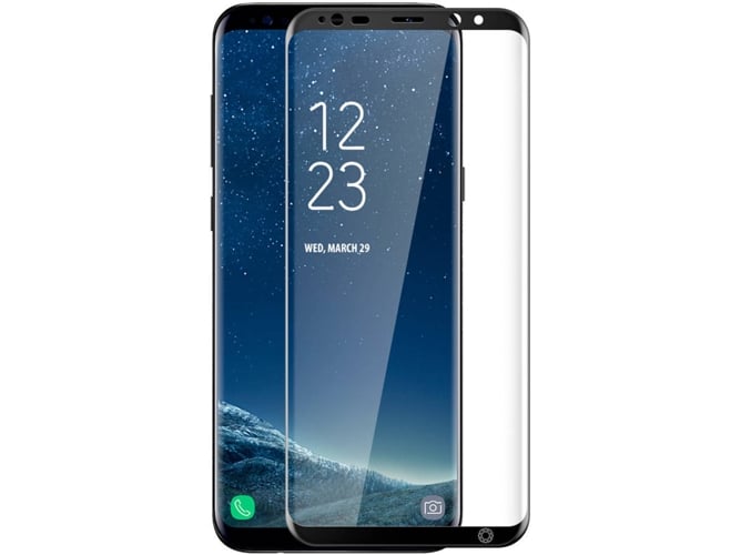 Protector de Cristal Templado FORCE GLASS Samsung Galaxy S8+ Negro