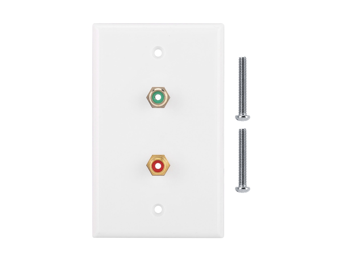Panel De Pared Con 2 Interfaces Rca Estándar Estadounidenses Para Edificios Comerciales Y Residenciales.