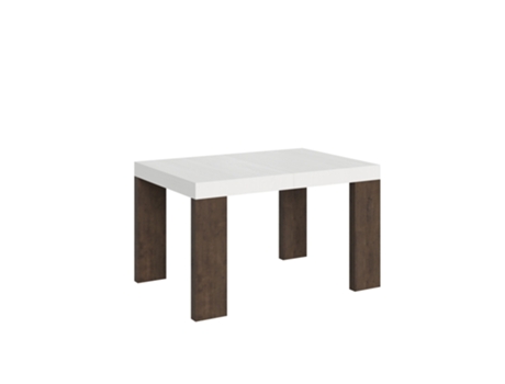 Mesa de Comedor ITAMOBY Roxell Mix (90x130/390 - Paneles de Melamina - Fresno Blanco-Nogal)
