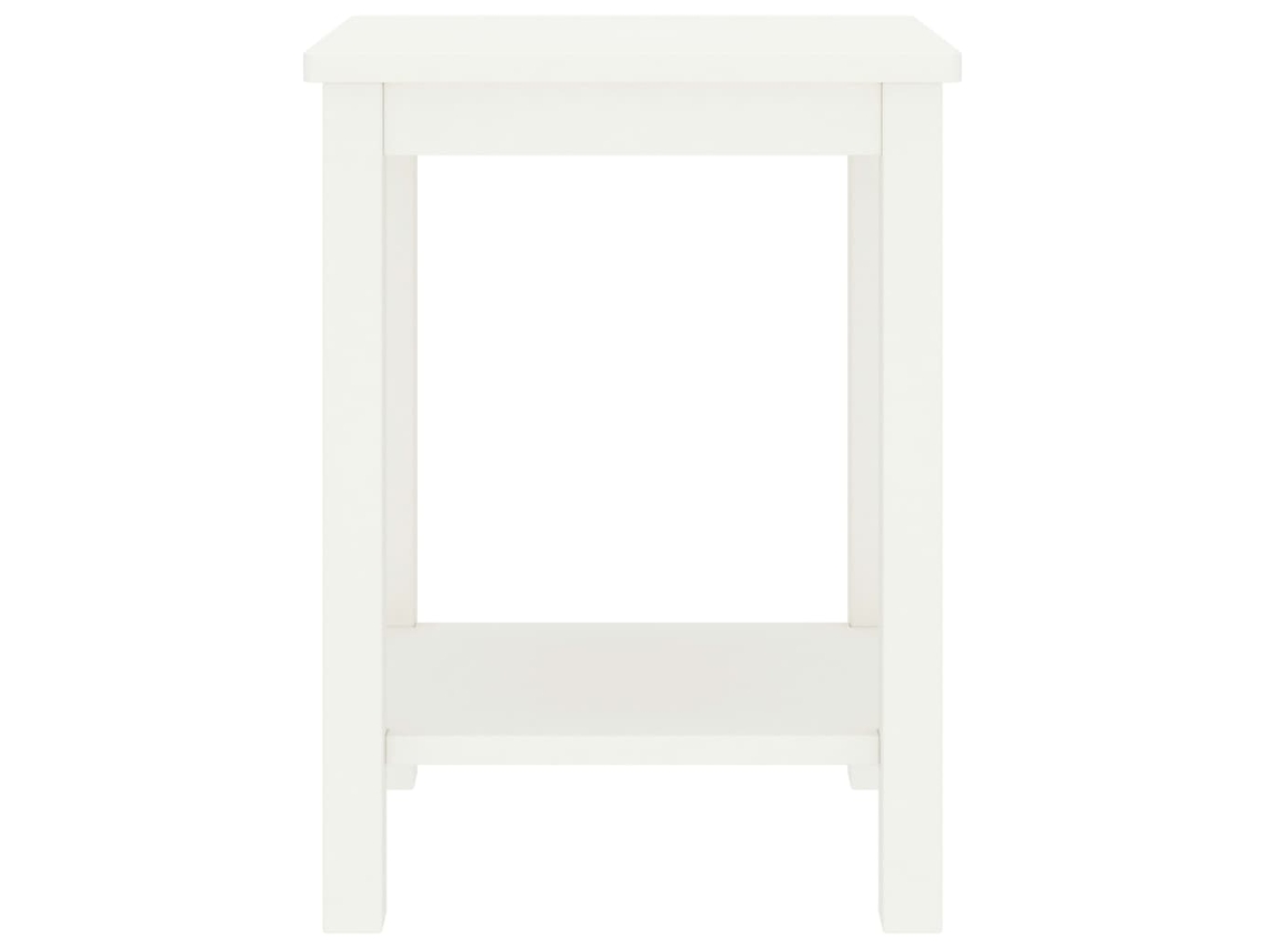 Mesita de noche de madera maciza de pino blanco MAISON EXCLUSIVE (35x30x47 cm)