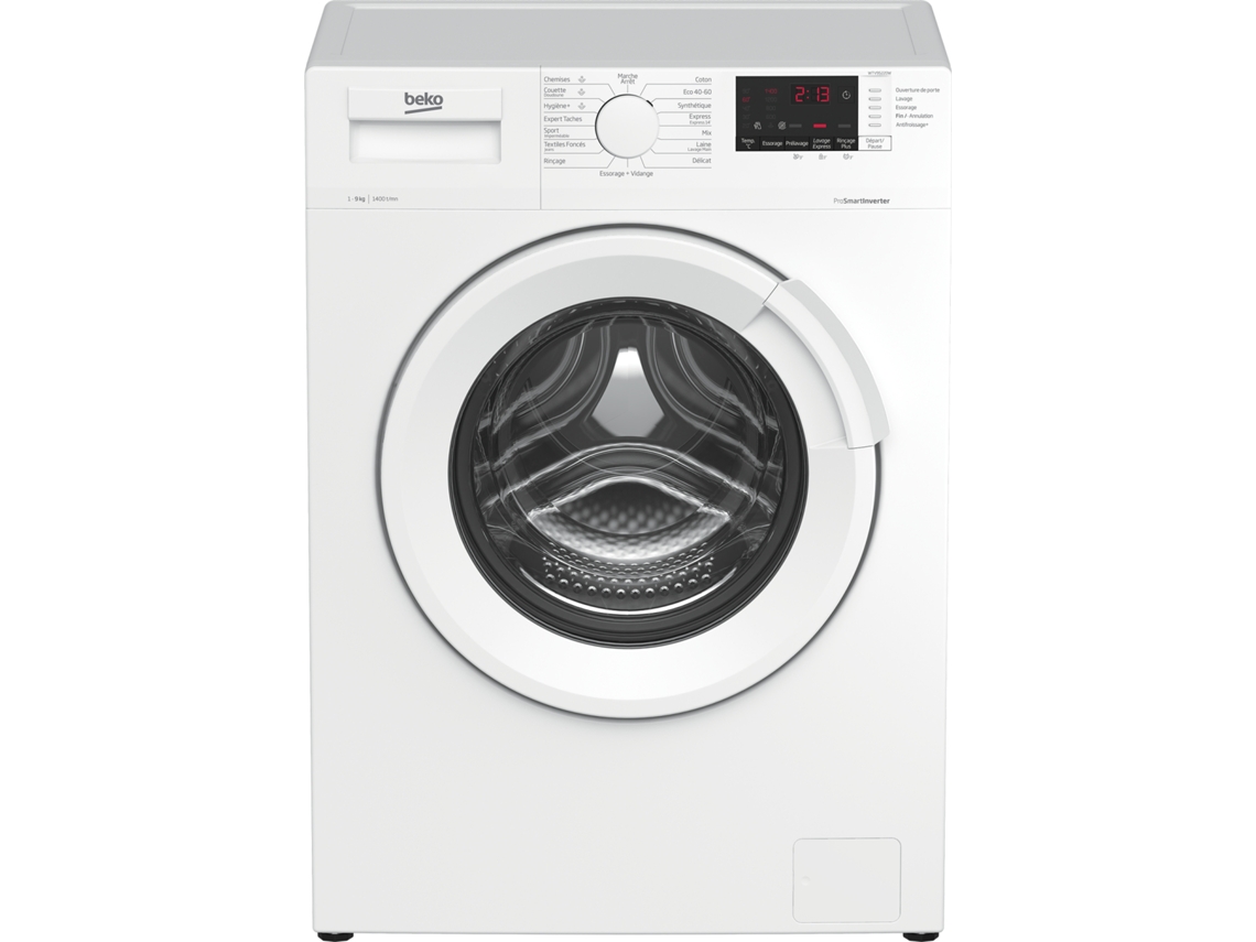 Lavadora Beko WTV95220W de carga frontal, 9 kg, 1400 rpm, blanca