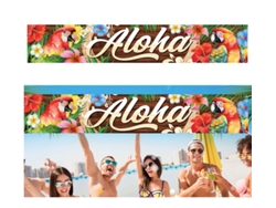 Decoración Verano Aloha de tela de 290x150 cm