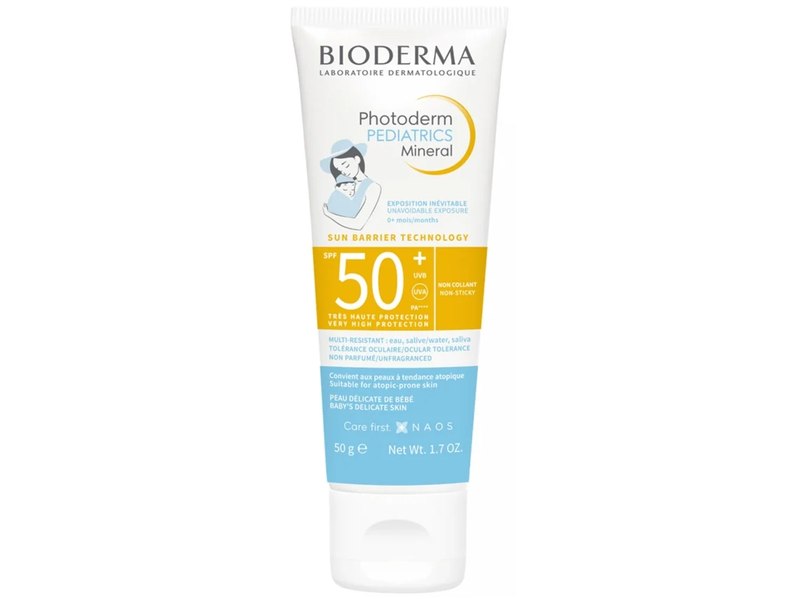 Protector solar para bebés piel atópica SPF50 50 ml Bioderm