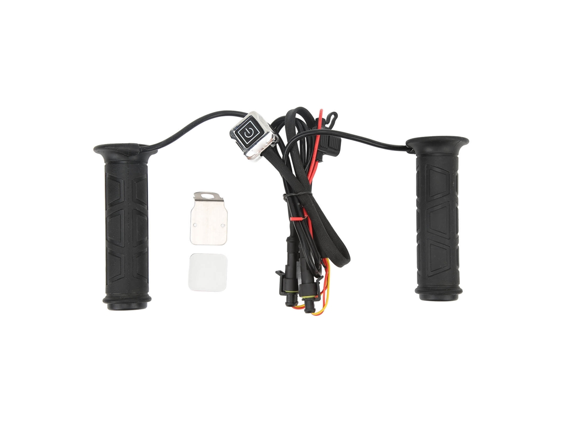 Vlrla-1par Grips Calentados Para Moto 12v Manillar Eléctrico Impermeable Con Temperatura Ajustable Para Atv